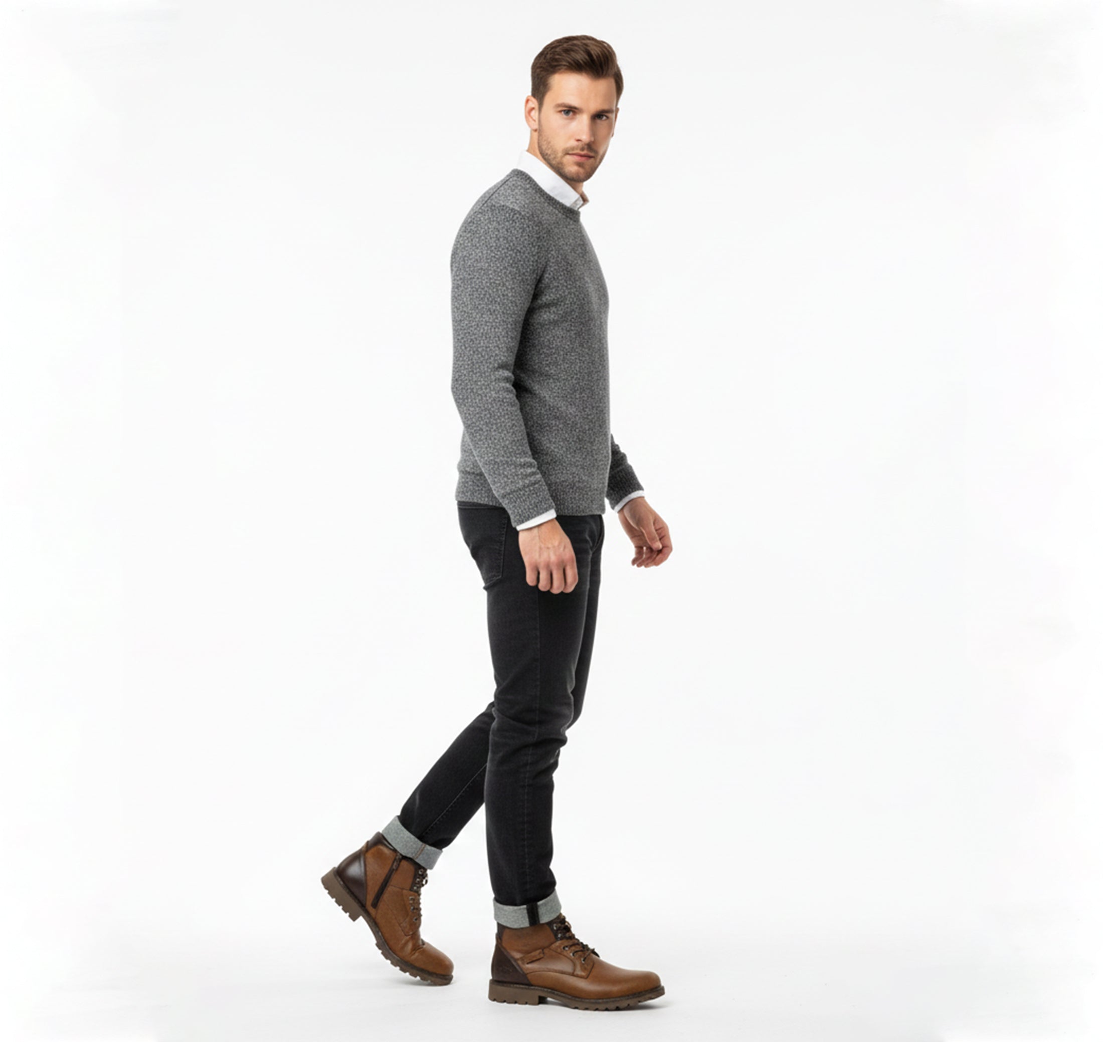 Valcour Lyon | Bottes Mi-Hautes Chaudes pour Homme – Style Urbain Rétro