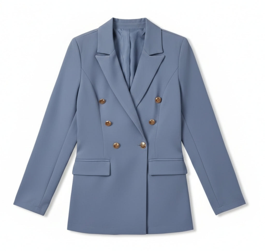 Valcour Lyon | Blazer Cardigan en Satin pour Femme – Style Business Décontracté