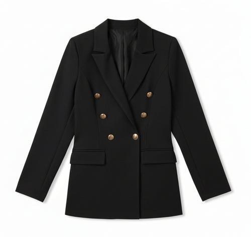 Valcour Lyon | Blazer Cardigan en Satin pour Femme – Style Business Décontracté