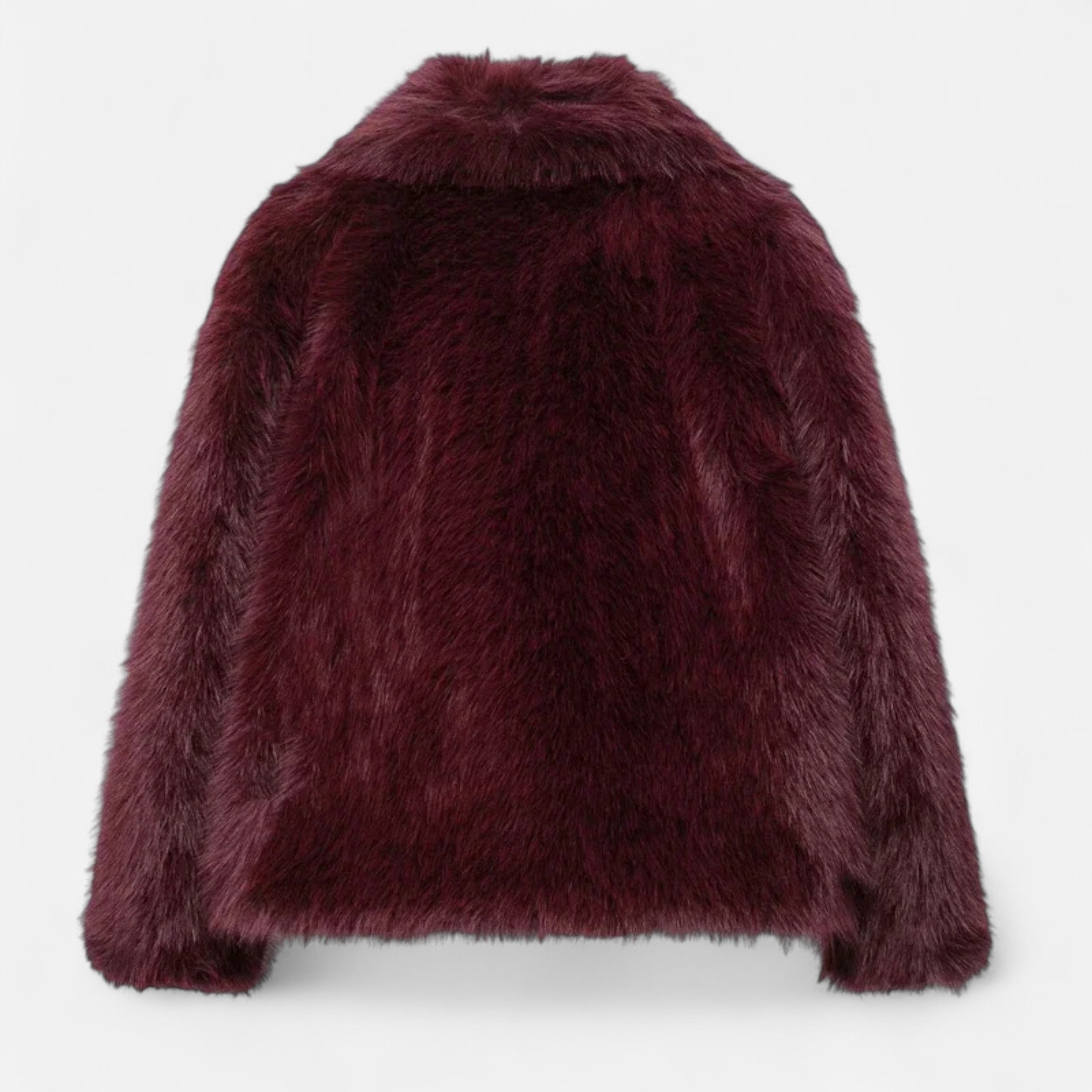 Manteau d'Hiver Royal Burgundy - L’Élégance Impériale Femme