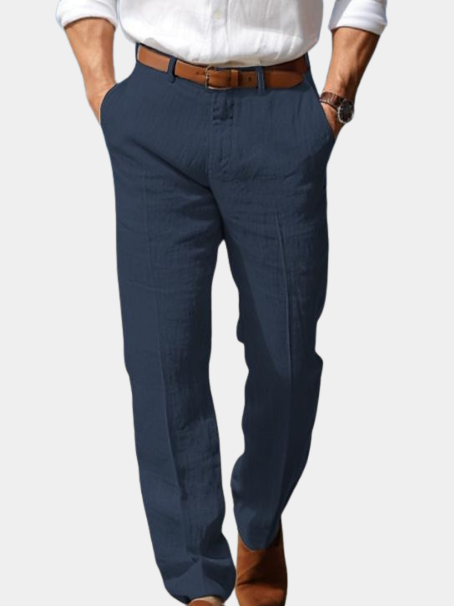 Knightsbridge Signature - Le Pantalon en Lin Homme