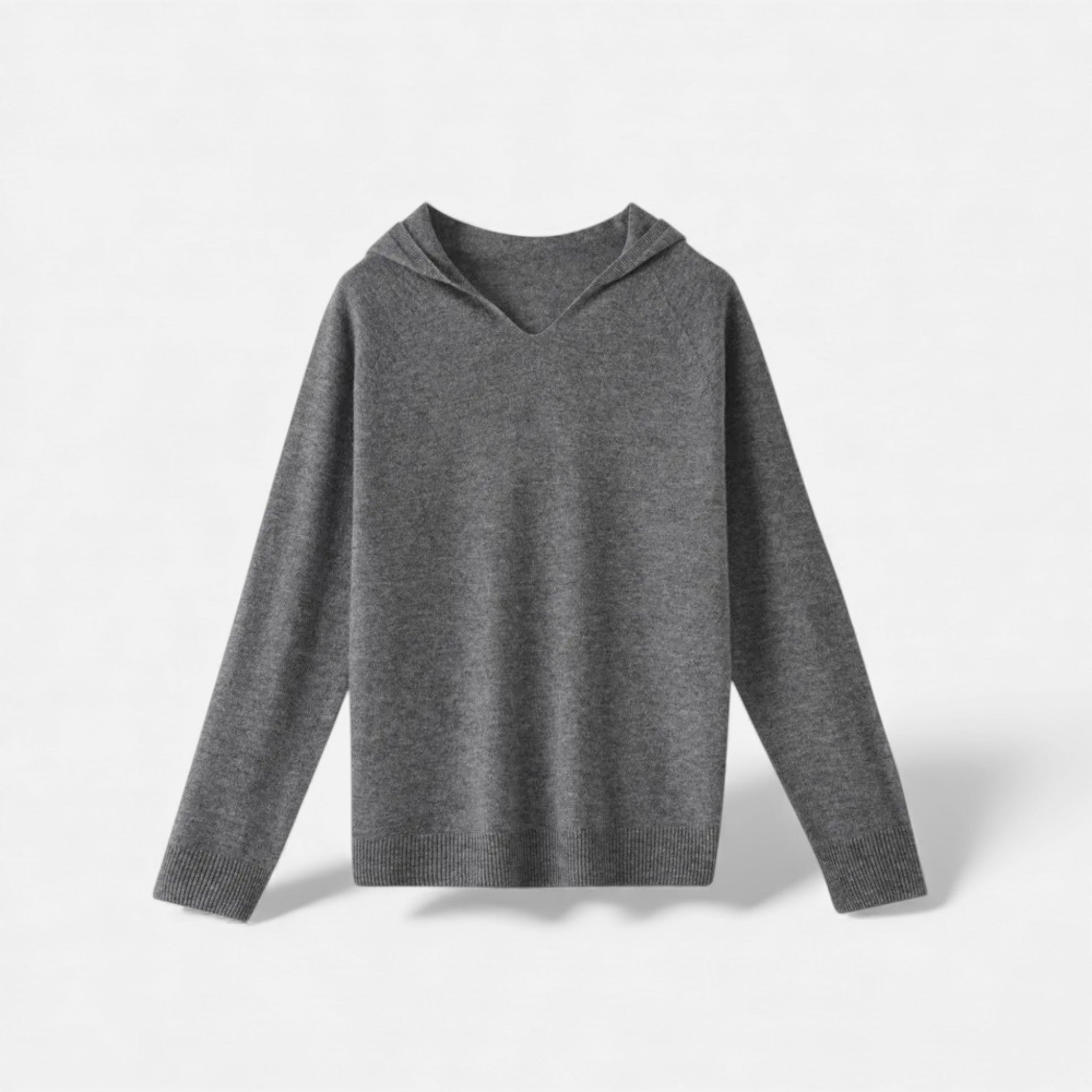 Sloane Signature - Le Pull Oversize à Col en V Sculpté Femme