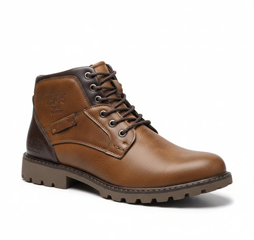 Valcour Lyon | Bottes Mi-Hautes Chaudes pour Homme – Style Urbain Rétro