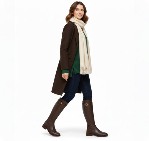 Valcour Lyon | Bottes Hautes à Fermeture Éclair pour Femme – Douces et Respirantes