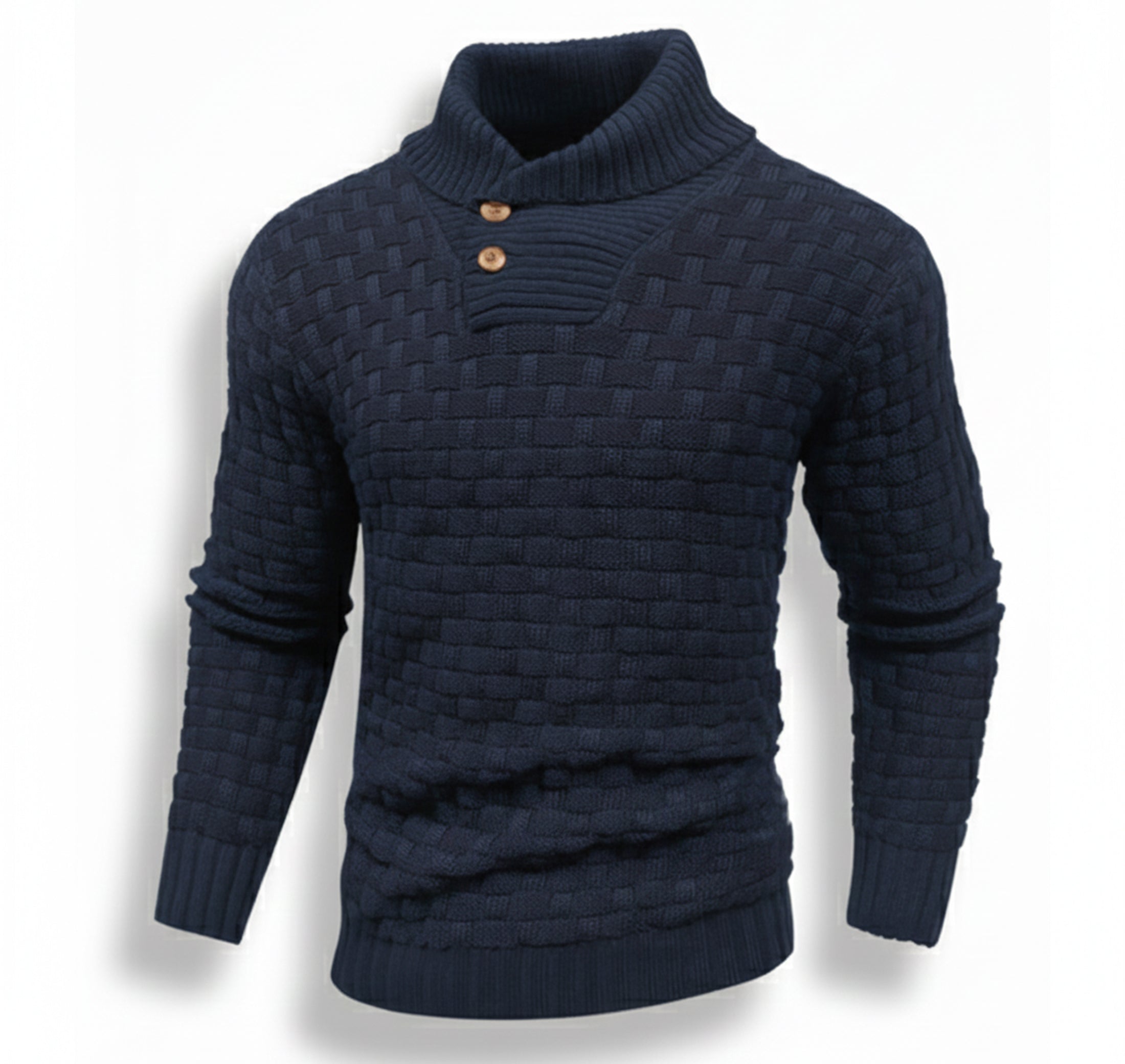 Valcour Lyon | Pull en Maille à Col Fin pour Homme – Coupe Urbaine Hivernale