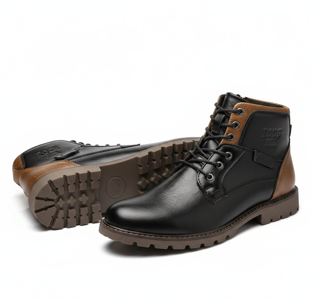 Valcour Lyon | Bottes Mi-Hautes Chaudes pour Homme – Style Urbain Rétro