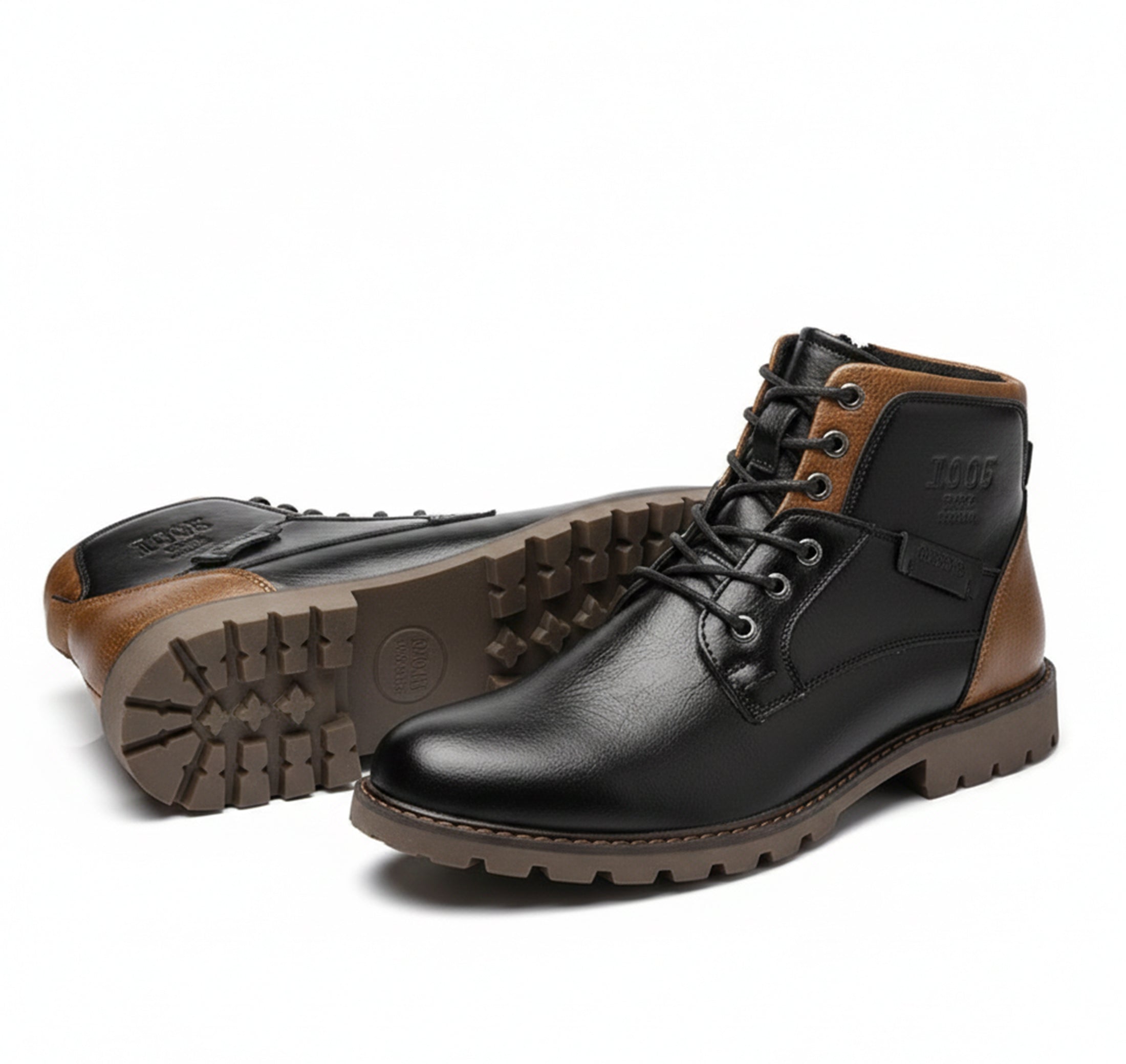Valcour Lyon | Bottes Mi-Hautes Chaudes pour Homme – Style Urbain Rétro
