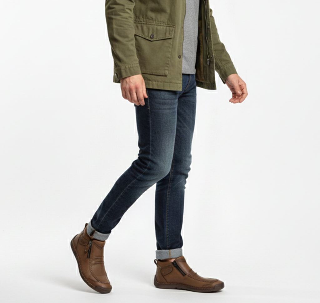 Valcour Lyon | Bottines Courtes pour Homme – Look Classique Uni