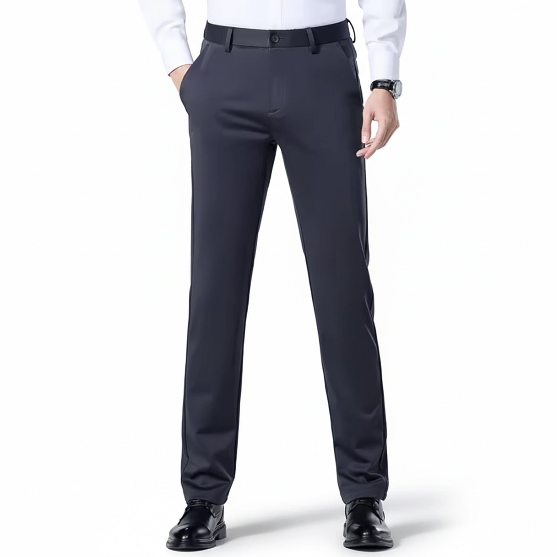Valcour Lyon | Pantalon homme stretch coupe droite – Style casual chic