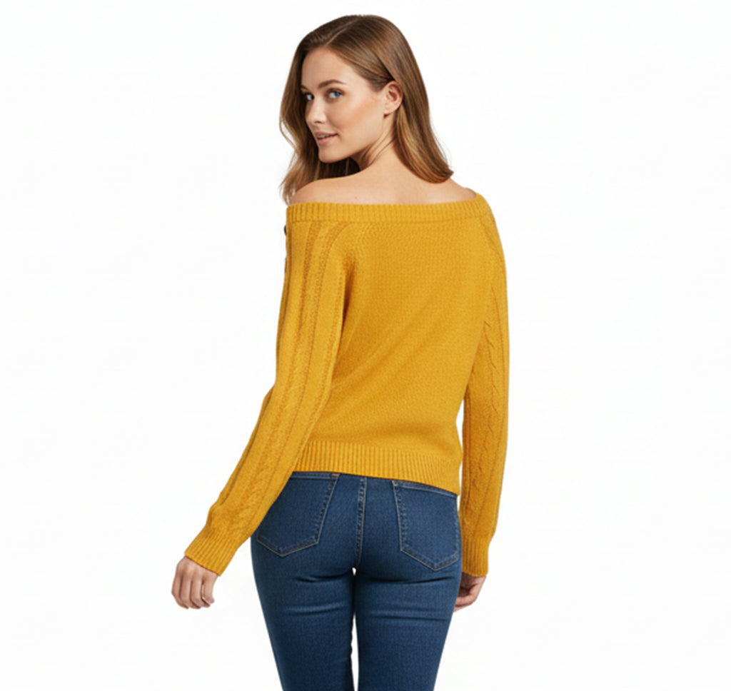 Pull en Maille Décontracté pour Femme – Confort Doux au Quotidien