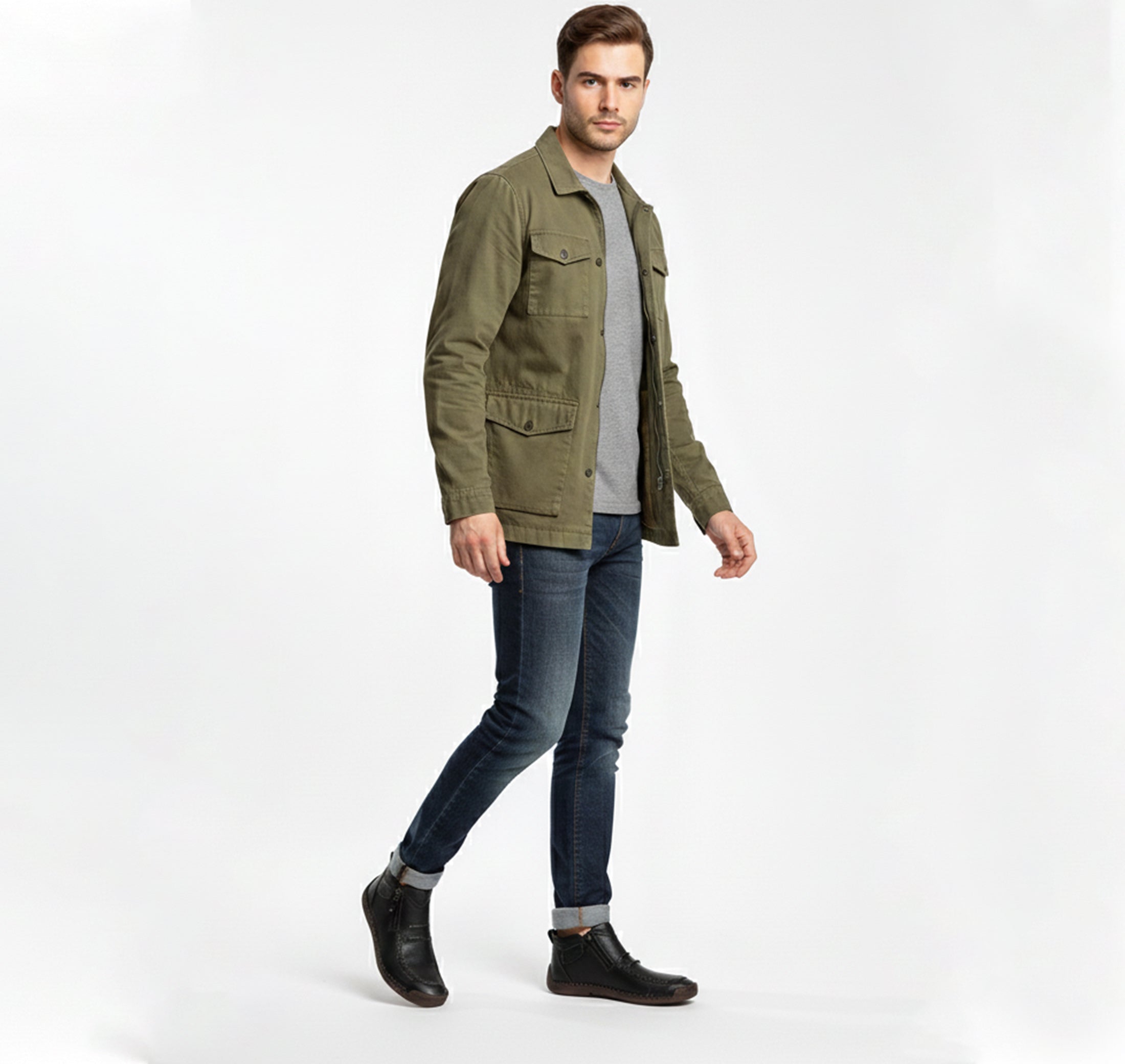 Valcour Lyon | Bottines Courtes pour Homme – Look Classique Uni