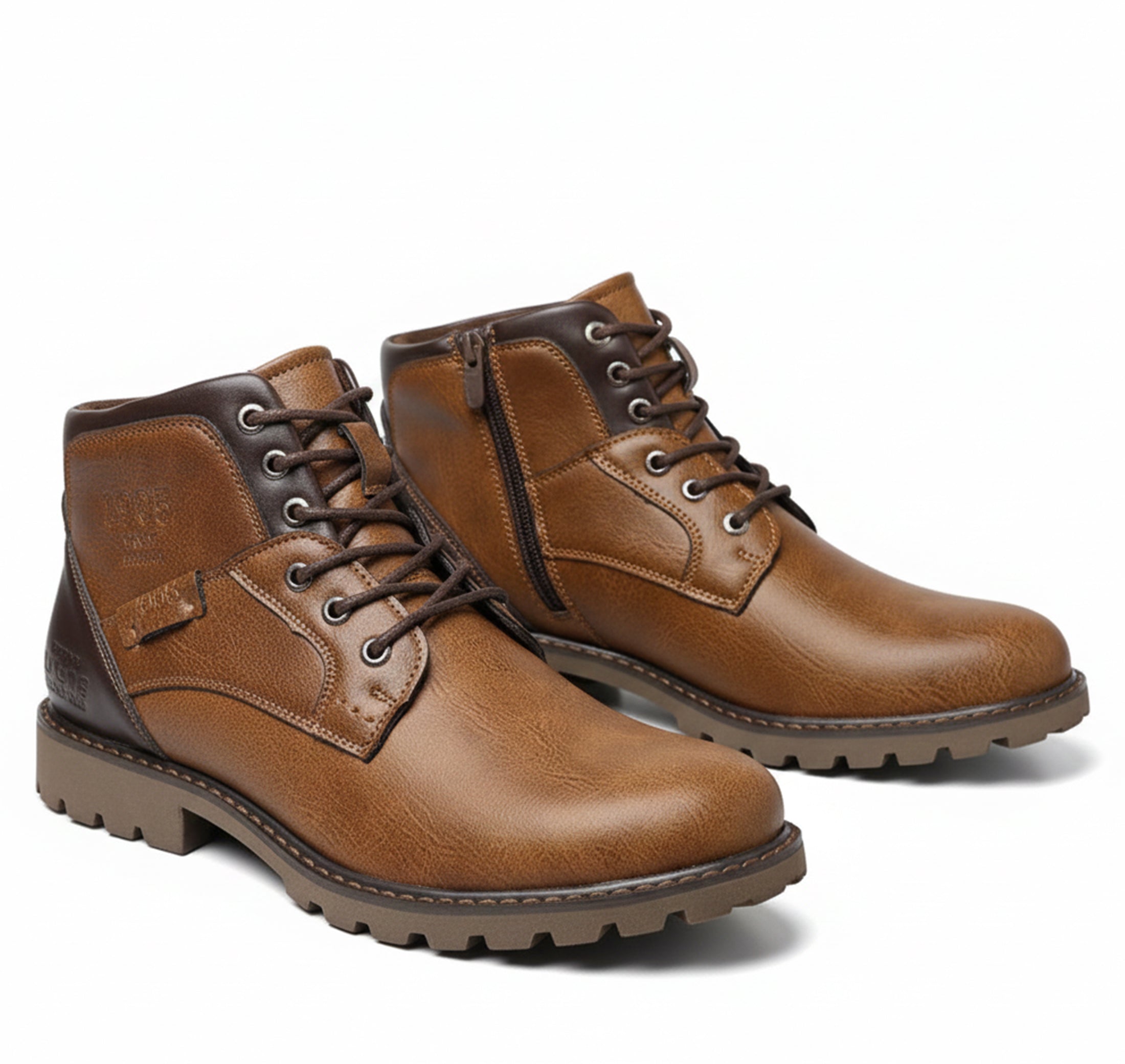 Valcour Lyon | Bottes Mi-Hautes Chaudes pour Homme – Style Urbain Rétro