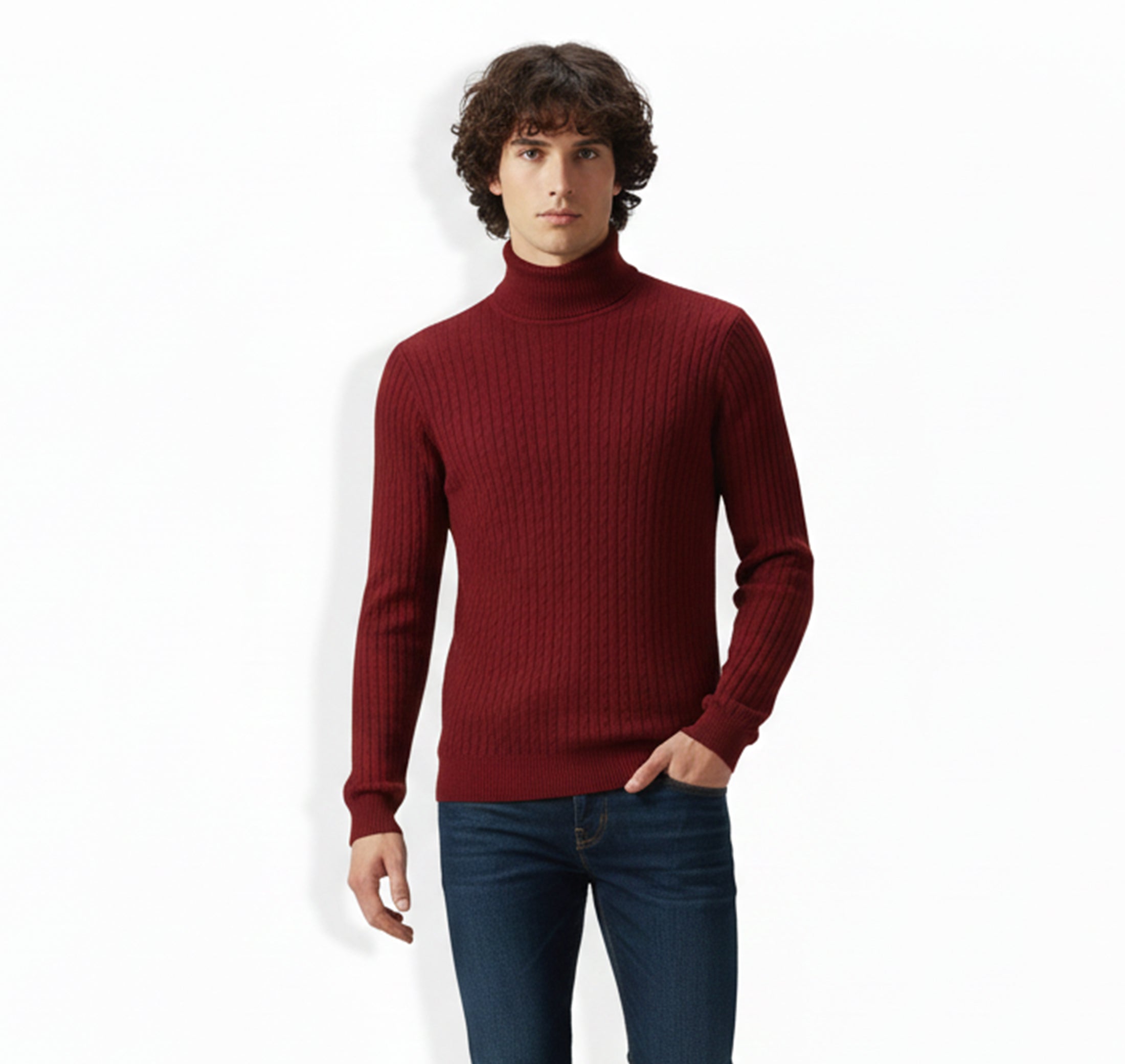 Valcour Lyon | Pull Col Roulé pour Homme – Tricot Hivernal Stylé