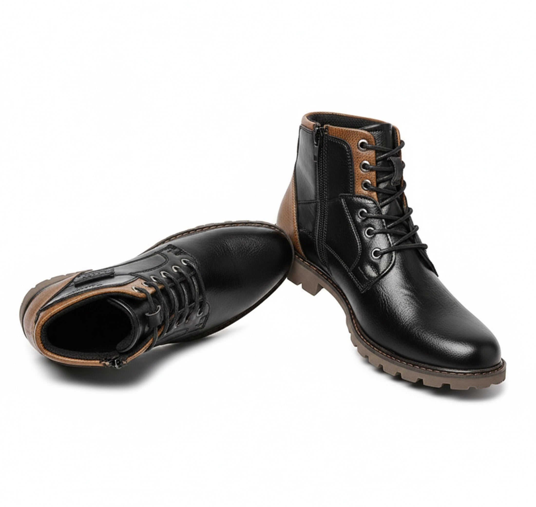 Valcour Lyon | Bottes Mi-Hautes Chaudes pour Homme – Style Urbain Rétro