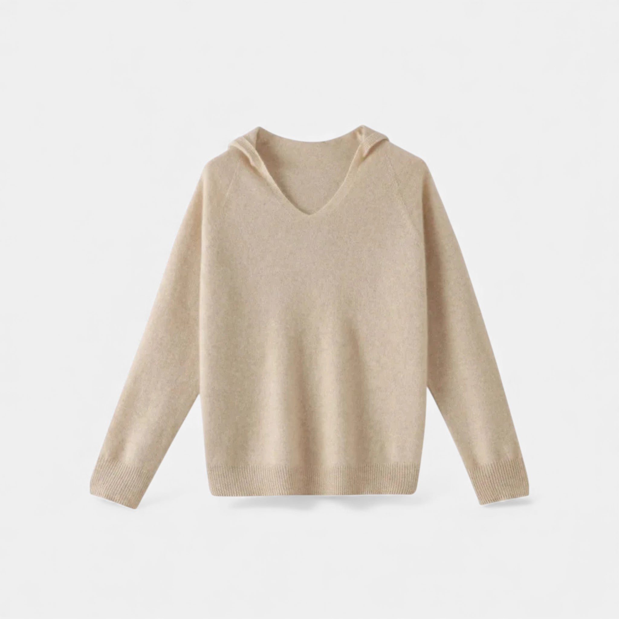 Sloane Signature - Le Pull Oversize à Col en V Sculpté Femme