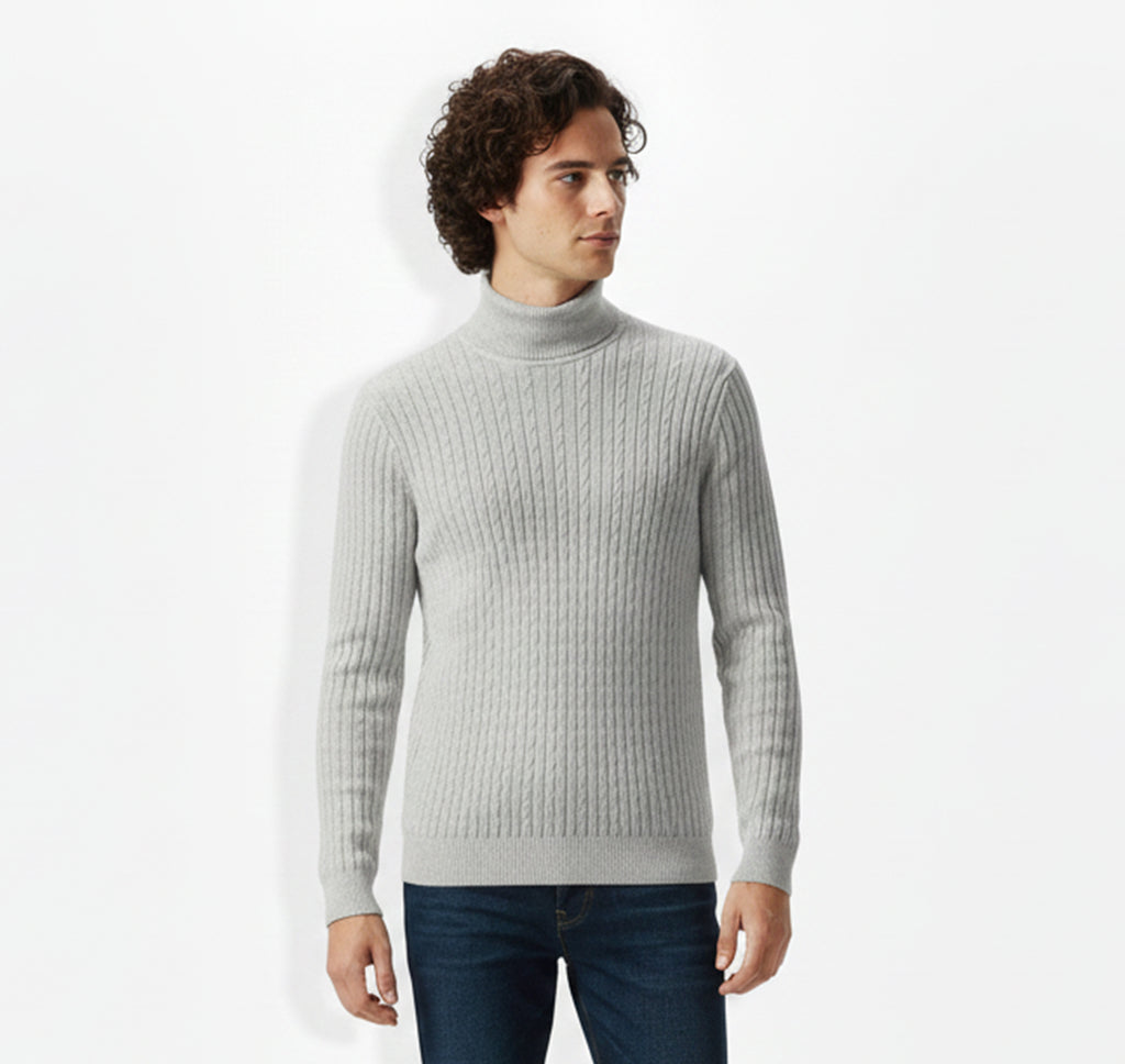 Pull Col Roulé pour Homme – Tricot Hivernal Stylé