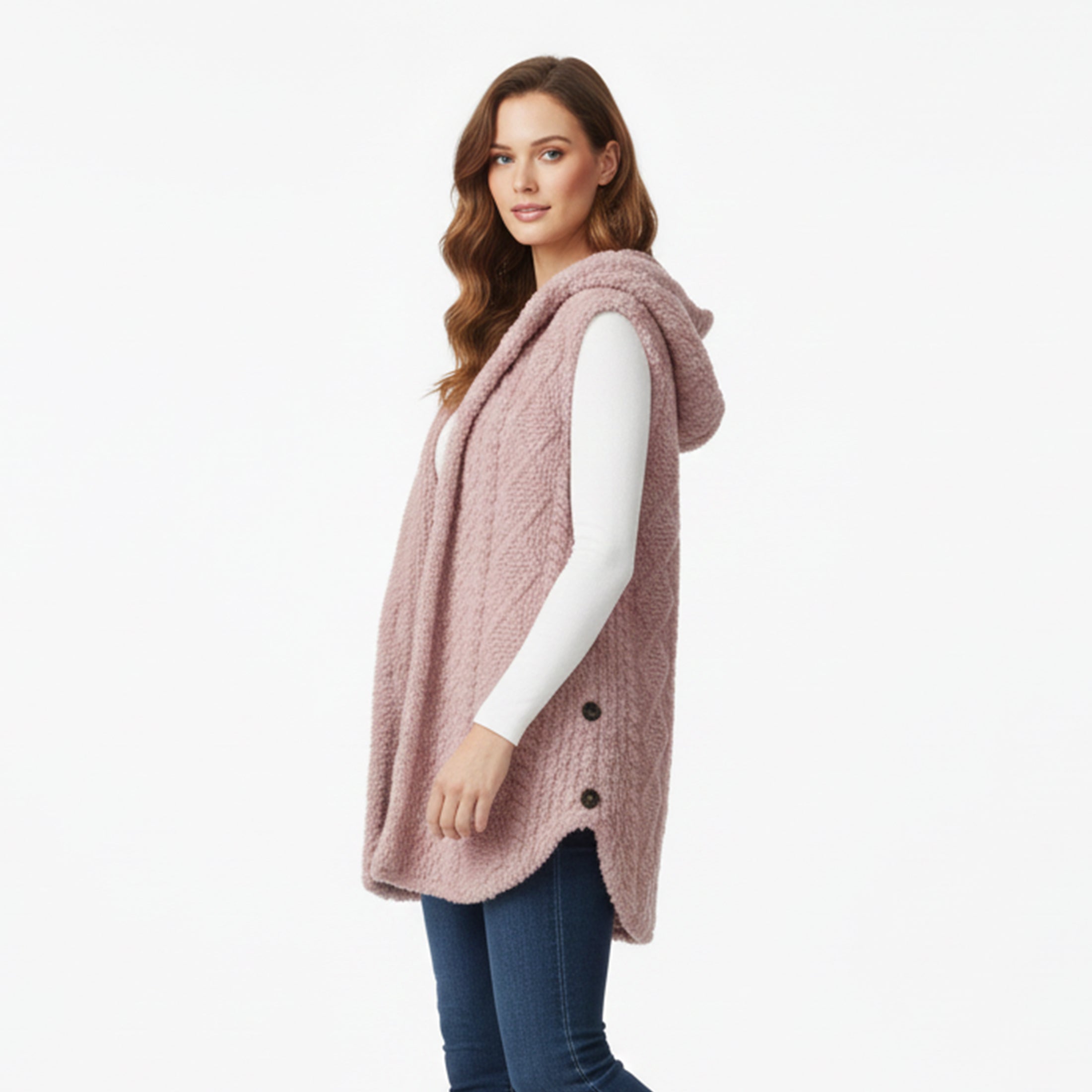Valcour Lyon | Cardigan femme à capuche en maille douce – Style hivernal décontracté