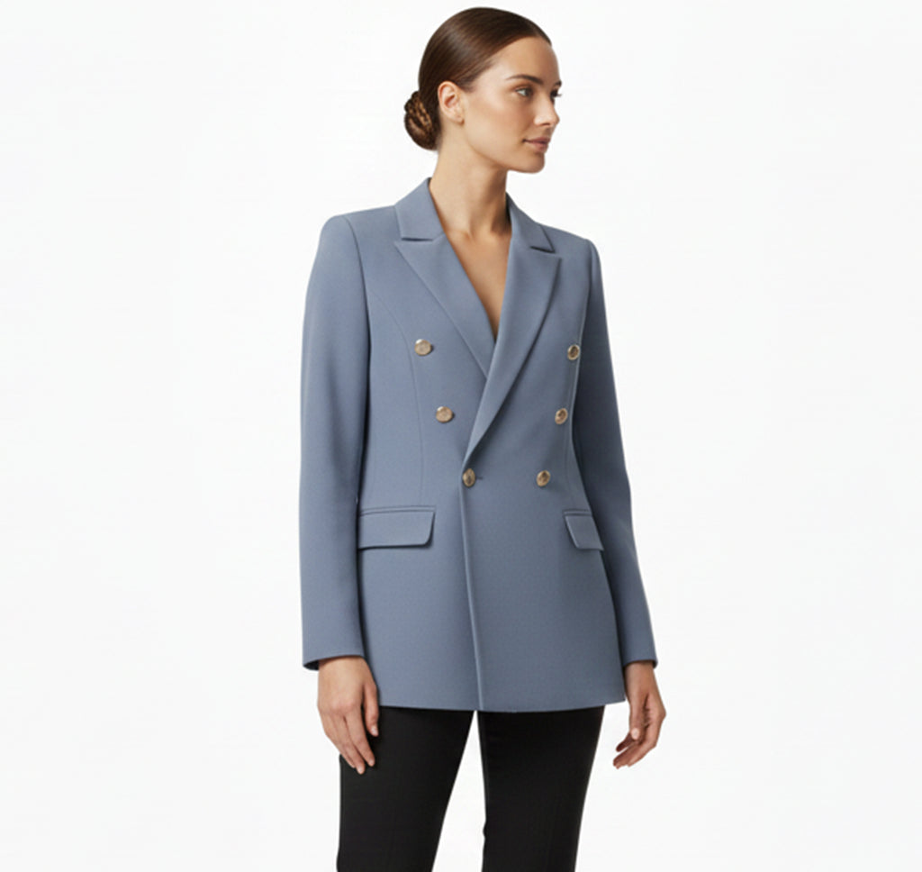 Valcour Lyon | Blazer Cardigan en Satin pour Femme – Style Business Décontracté