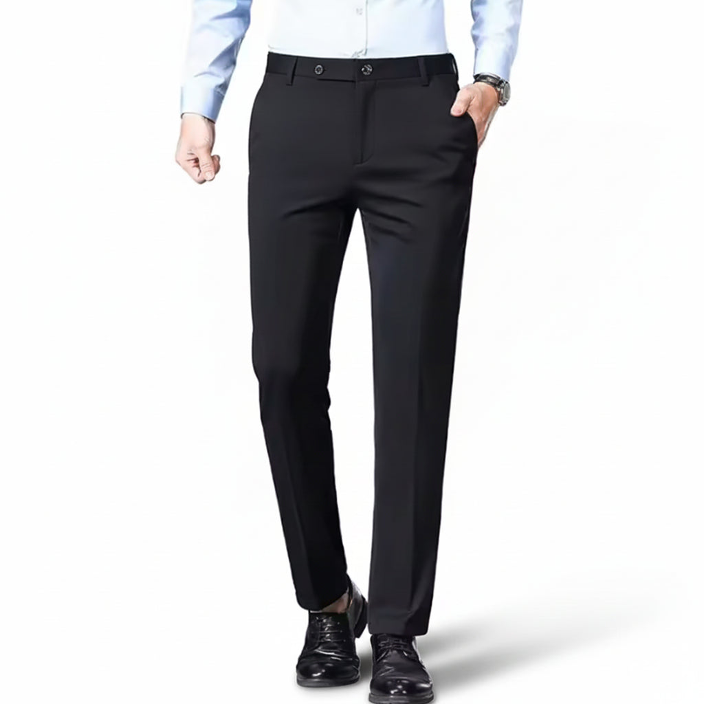 Pantalon homme stretch coupe droite – Style casual chic
