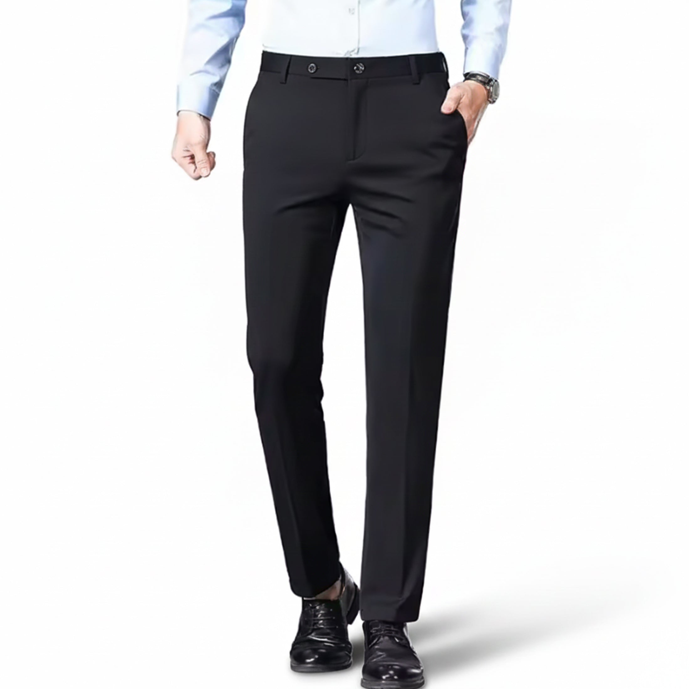 Valcour Lyon | Pantalon homme stretch coupe droite – Style casual chic