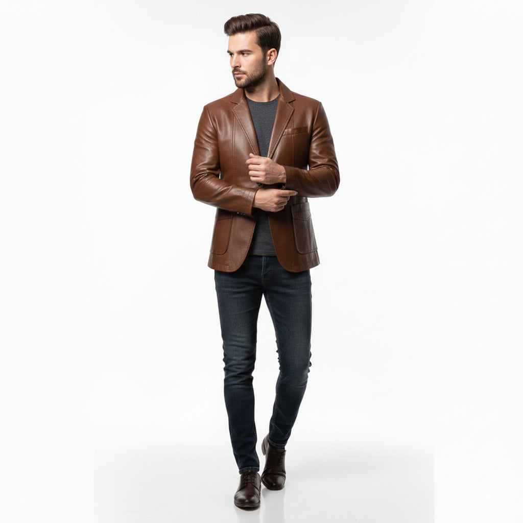 Manteau Long Homme à Boutonnage Simple – Coupe Moderne Décontractée
