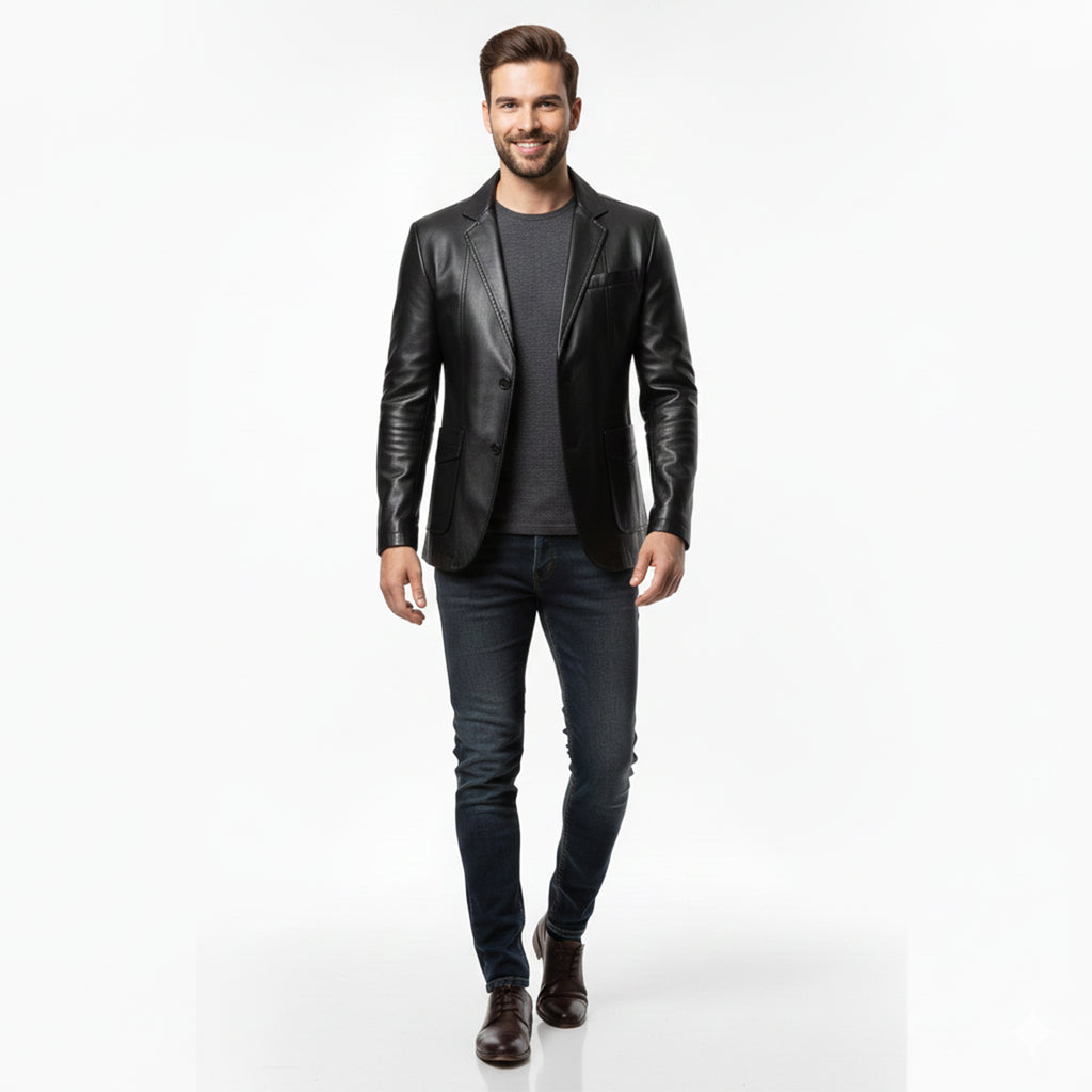 Manteau Long Homme à Boutonnage Simple – Coupe Moderne Décontractée