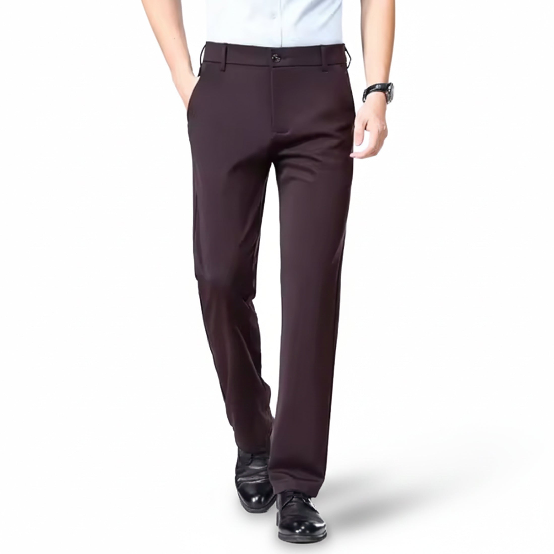 Valcour Lyon | Pantalon homme stretch coupe droite – Style casual chic