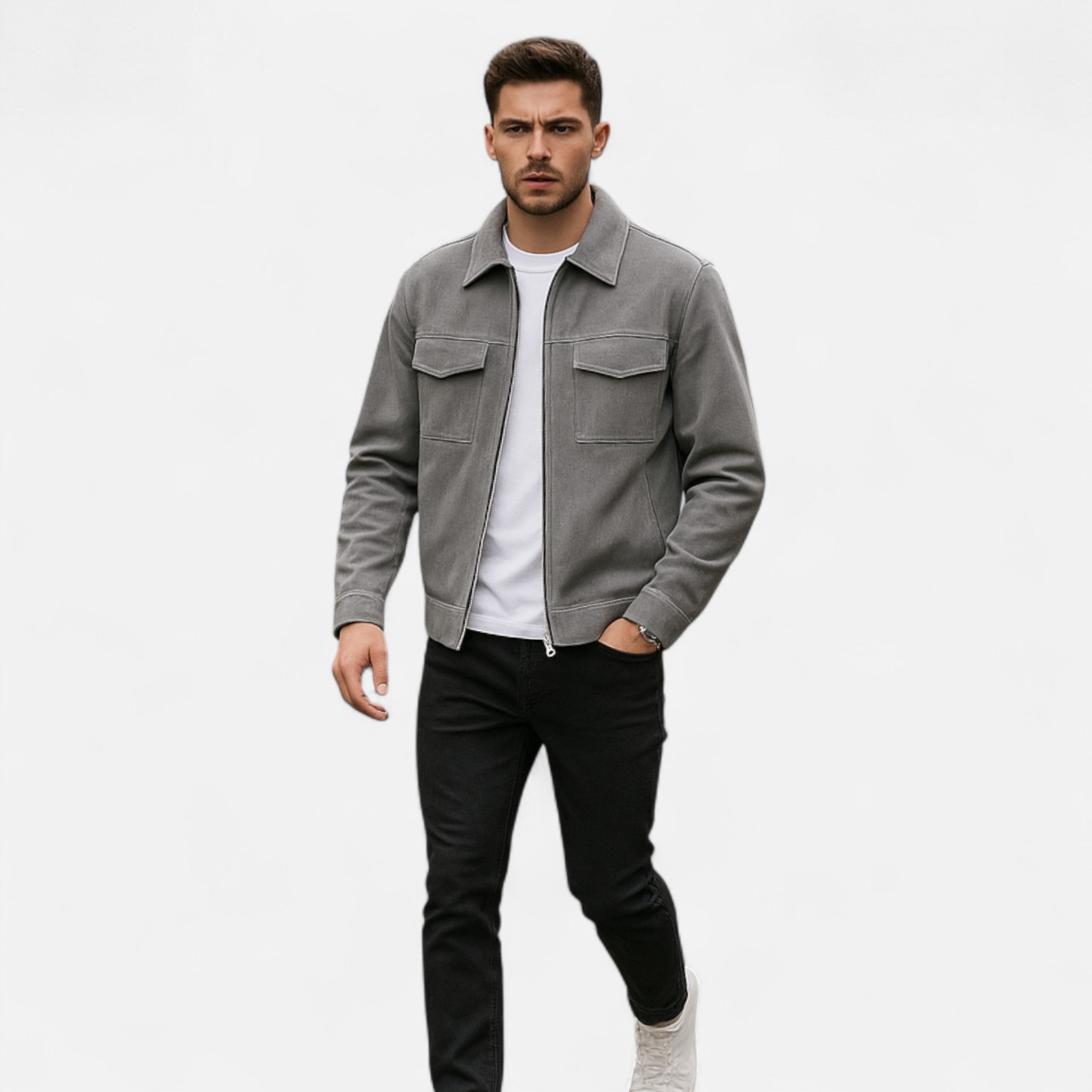Mayfair Signature - La Veste Utility en Suède Homme