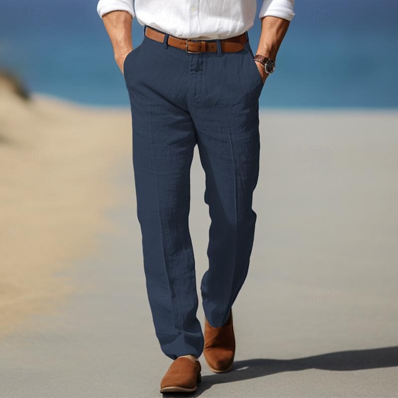 Knightsbridge Signature - Le Pantalon en Lin Homme