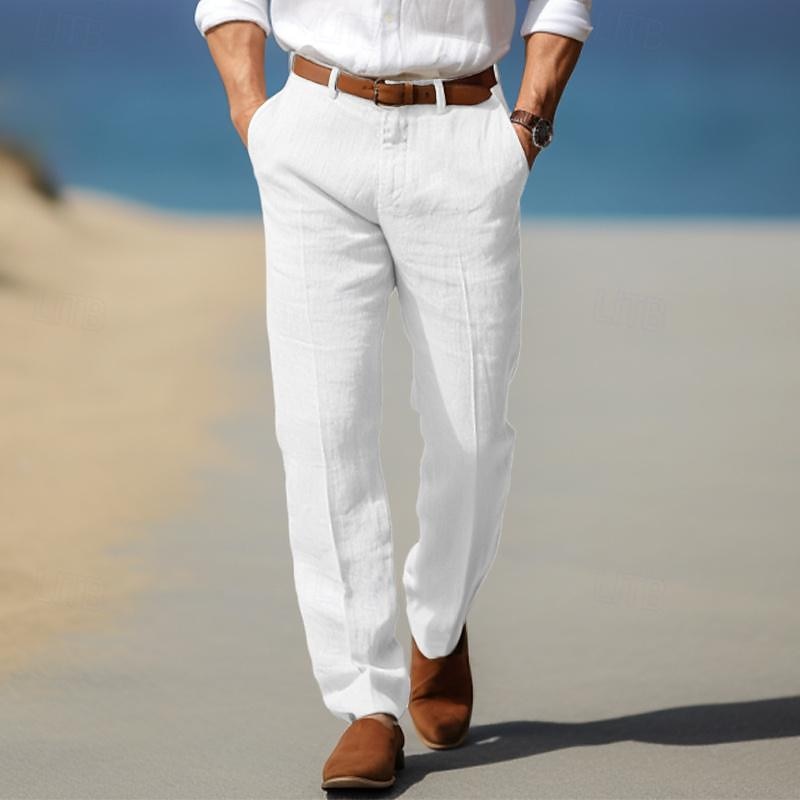 Knightsbridge Signature - Le Pantalon en Lin Homme